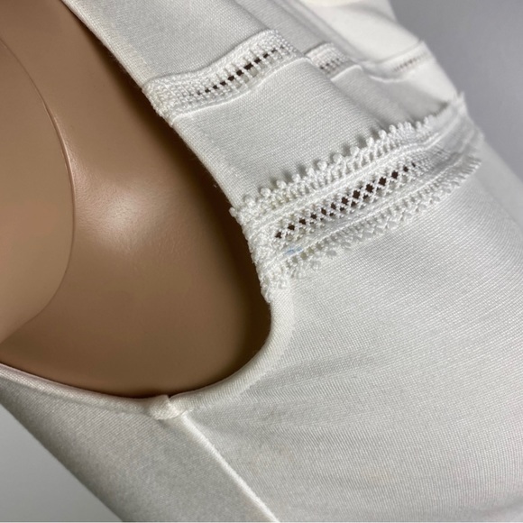 FRENCH CONNECTION WHITE FIT & FLARE MINI DRESS - Picture 4 of 9